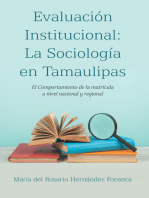 Evaluación Institucional: La Sociología en Tamaulipas: El Comportamiento de la matrícula a nivel nacional y regional