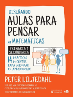 Diseñando aulas para pensar en matemáticas: Primaria y secundaria. 14 prácticas docentes para mejorar el aprendizaje