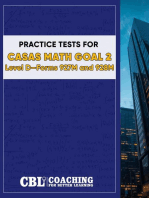 Practice Tests for CASAS Math GOAL 2 Level D, Forms 927M and 928M