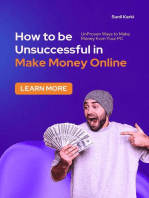 How to be Unsuccessful in Make Money Online