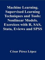 Machine Learning. Supervised Learning Techniques and Tools: Nonlinear Models Exercises with R, SAS, Stata, Eviews and SPSS