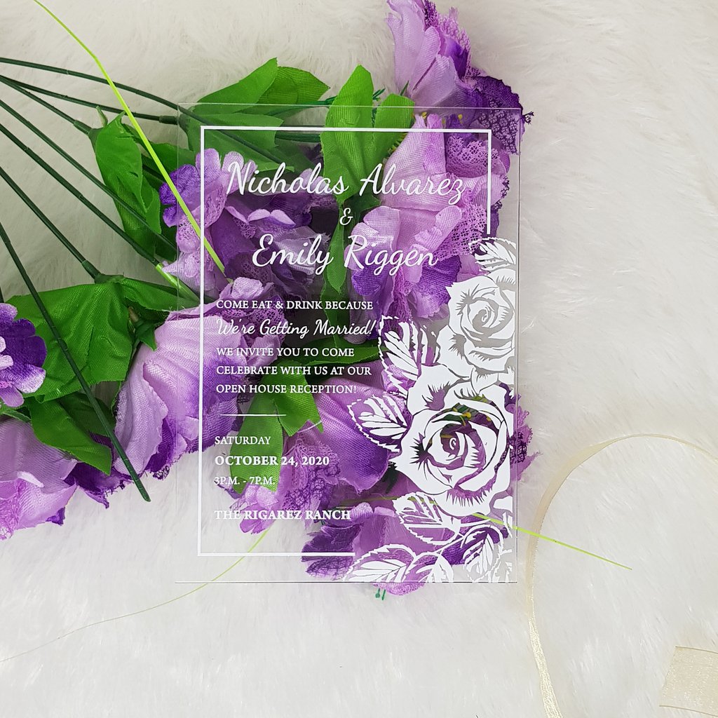 Clear Acrylic Wedding Invitations - yourweddinginvitation.com - ImgVB