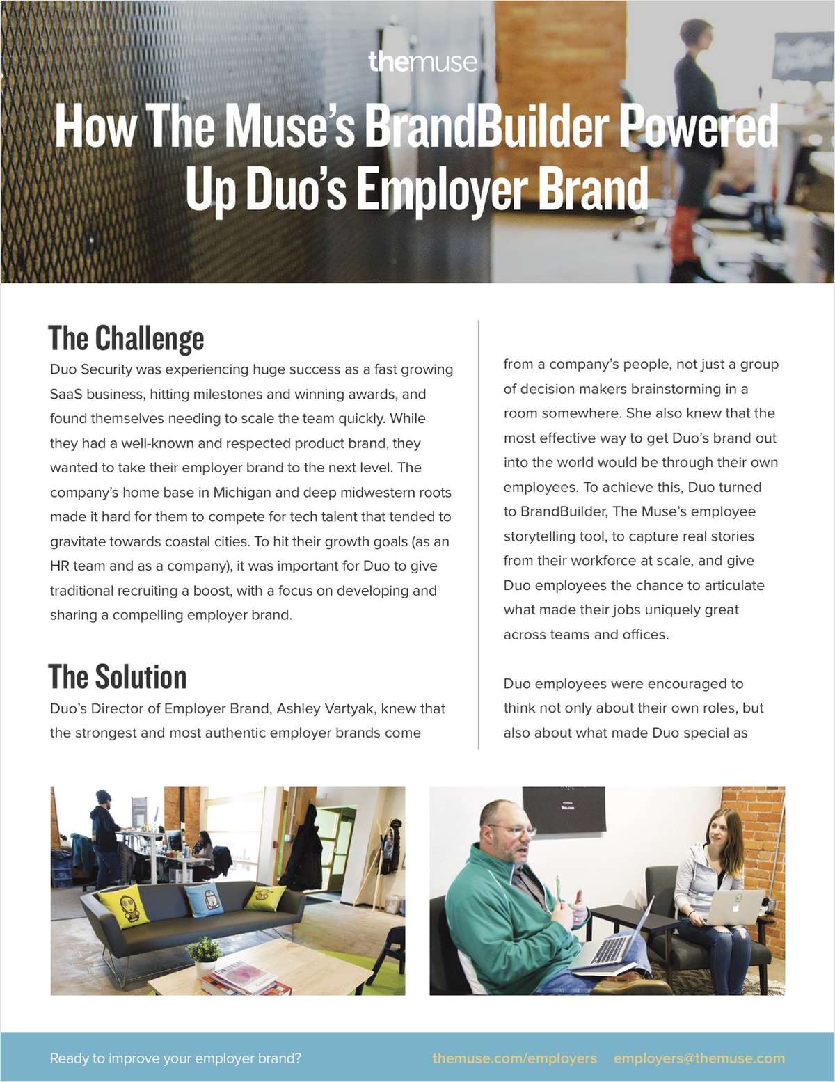 How BrandBuilder by The Muse Powered Up Duo's Employer Brand