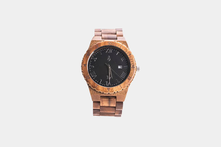 Bean & Vanilla Wood Watch