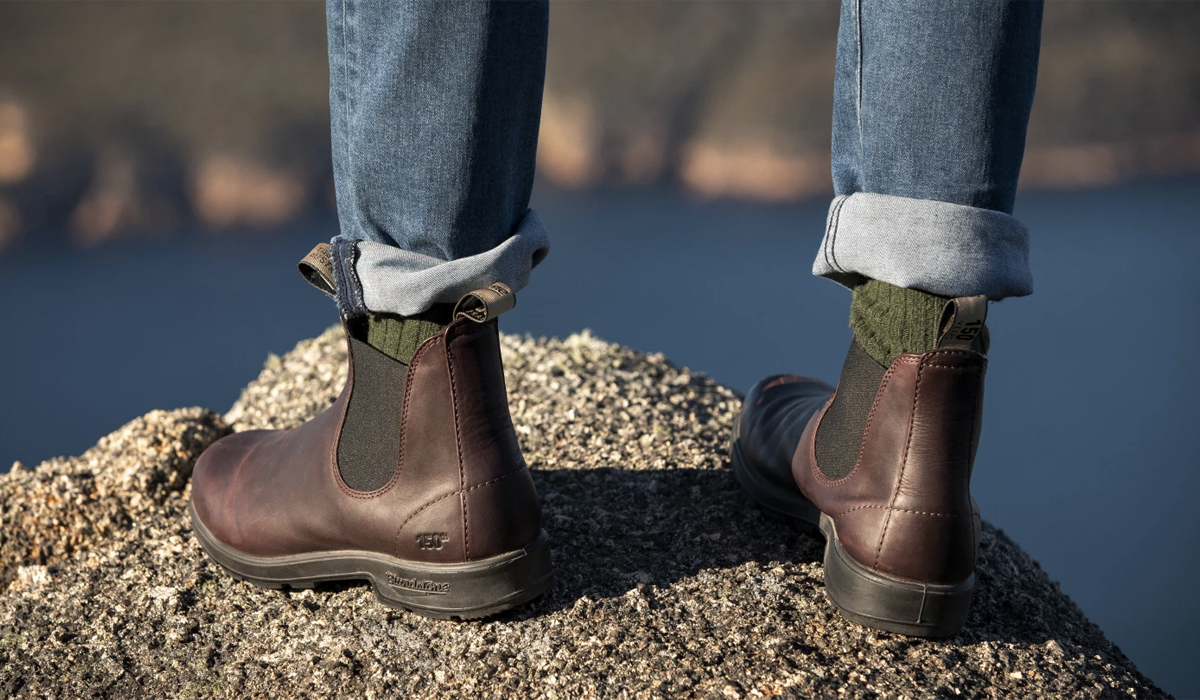 auburn premium leather chelsea boots