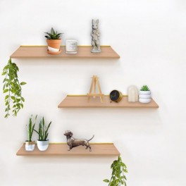 Floating Wooden Shelves & Brackets