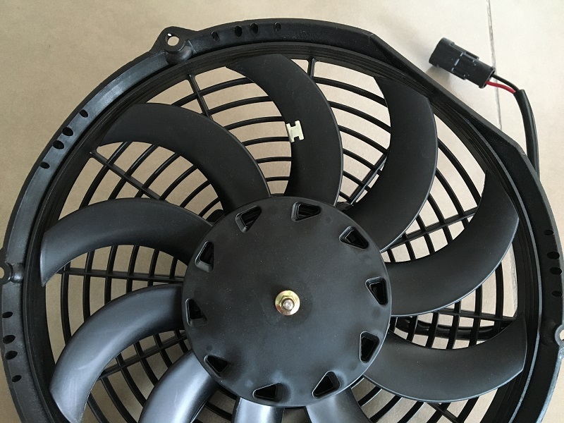 24V 10inch 255mm Brushed DC Condenser Fan in Pusher high speed replace ...