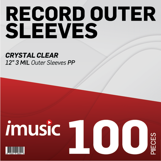 Cover for iMusic Sleeves · 100 x 12&quot; PP Crystal Clear Outer Sleeves (80 Micron) (OUTER SLEEVES) (2024)