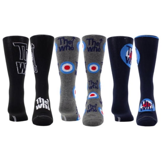 Cover for The Who · The Who Assorted Crew Socks 3 Pack (One Size) (TØJ) (2024)