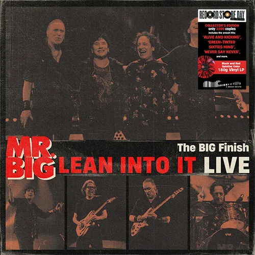 Cover for Mr. Big · The Big Finish: Lean into It Live (LP) [RSD 2024 Splatter edition] (2024)