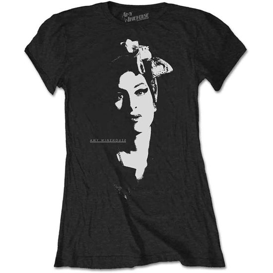 Cover for Amy Winehouse · Amy Winehouse Ladies T-Shirt: Scarf Portrait (T-shirt) [size S] [Black - Ladies edition] (2022)