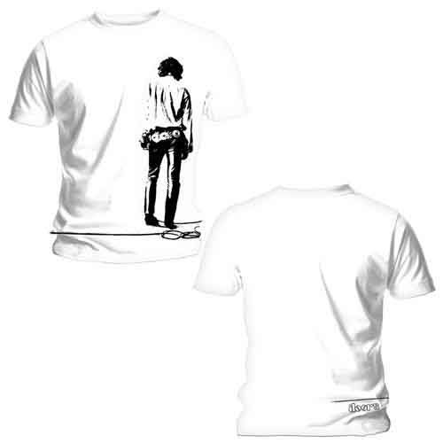 Cover for The Doors · The Doors Unisex T-Shirt: Solitary (Back Print) (T-shirt) [size S] [White - Unisex edition] (2013)