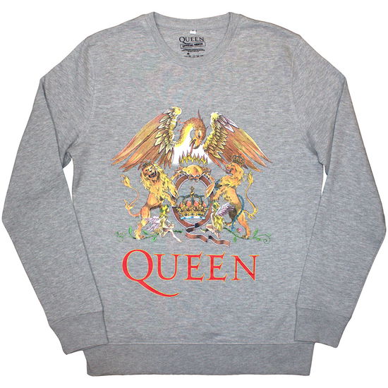 Cover for Queen · Queen Unisex Sweatshirt: Classic Crest (TØJ) [size XS] (2024)