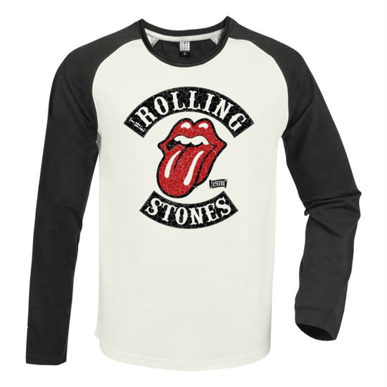 Cover for The Rolling Stones · Rolling Stones 1978 Tour Vintage White / Charcoal X Large Baseball Jersey (T-shirt) (2024)