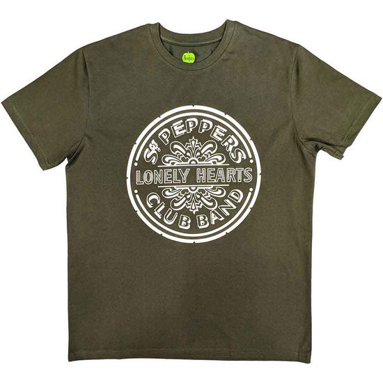 Cover for The Beatles · The Beatles Unisex T-Shirt: Lonely Hearts (T-shirt) [size XL] [Green - Unisex edition] (2023)