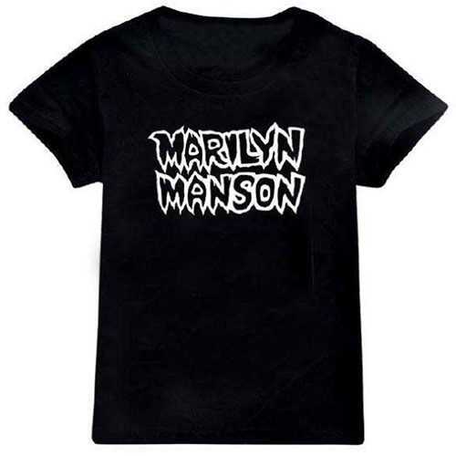 Cover for Marilyn Manson · Marilyn Manson Kids T-Shirt: Classic Logo (7-8 Years) (T-shirt) [size 7-8yrs] [Black - Kids edition] (2020)