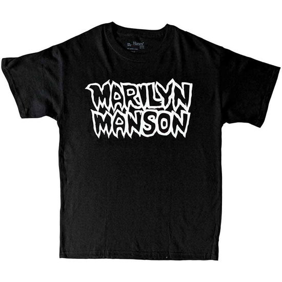 Cover for Marilyn Manson · Marilyn Manson Kids T-Shirt: Classic Logo (9-10 Years) (T-shirt) [size 9-10yrs] [Black - Kids edition] (2020)