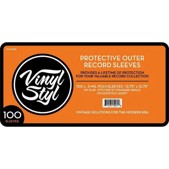 Cover for Vinyl Styl · 12Inch Vinyl Record Outer Sleeve Polyethylene - 100 Count (Clear) (Large Item) (OUTER SLEEVES) (2023)