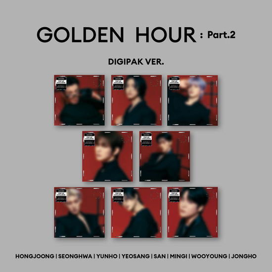 Cover for ATEEZ · Golden Hour pt.2 (CD/Merch) [Hello82 Europe Pop-Up Digipack edition] [Jongho Version] (2024)