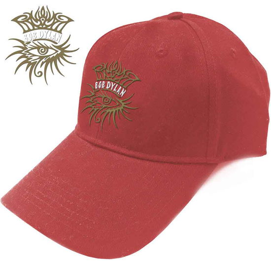 Cover for Bob Dylan · Bob Dylan Unisex Baseball Cap: Eye Icon (CLOTHES) [Red - Unisex edition] (2019)