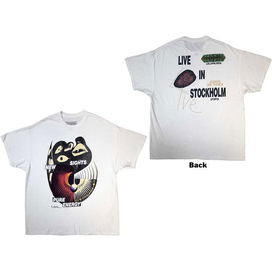 Cover for Travis Scott · Travis Scott Unisex T-Shirt: Summer Run 2023 Stockholm (White) (Back Print &amp; Ex-Tour) (T-shirt) [size XXL] (2024)