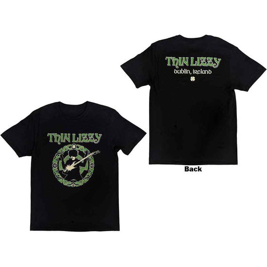 Cover for Thin Lizzy · Thin Lizzy Unisex T-Shirt: Celtic Ring (Back Print) (T-shirt) [size S] (2023)