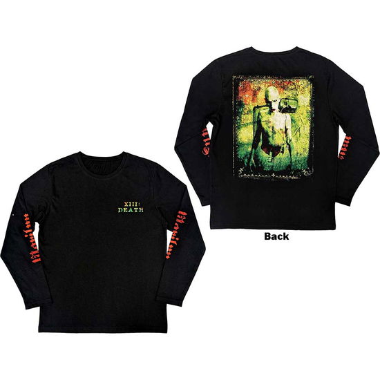 Cover for Marilyn Manson · Marilyn Manson Unisex Long Sleeve T-Shirt: Death (Back &amp; Sleeve Print) (TØJ) [size XXL] (2023)