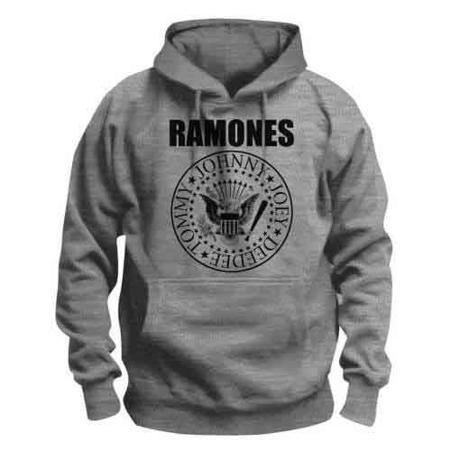 Cover for Ramones · Ramones Unisex Pullover Hoodie: Presidential Seal (Grey) (Hoodie) [size L] (2024)