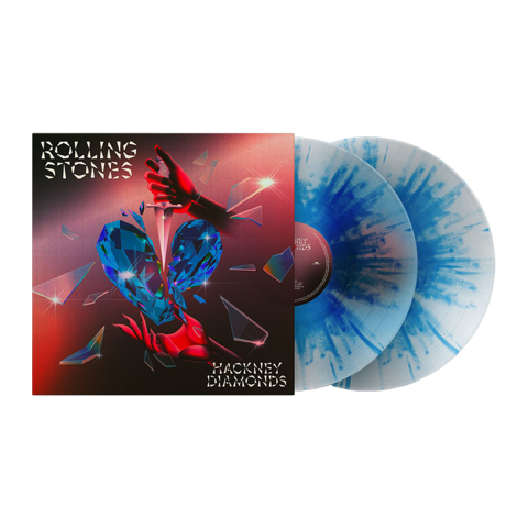 Cover for The Rolling Stones · Hackney Diamonds (LP) [Limited Clear &amp; Blue Splatter Anniversary Vinyl edition] (2024)