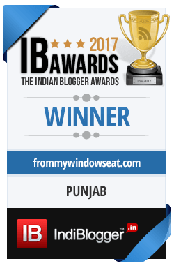 Winner of The Indian Blogger Awards 2017 - Regions