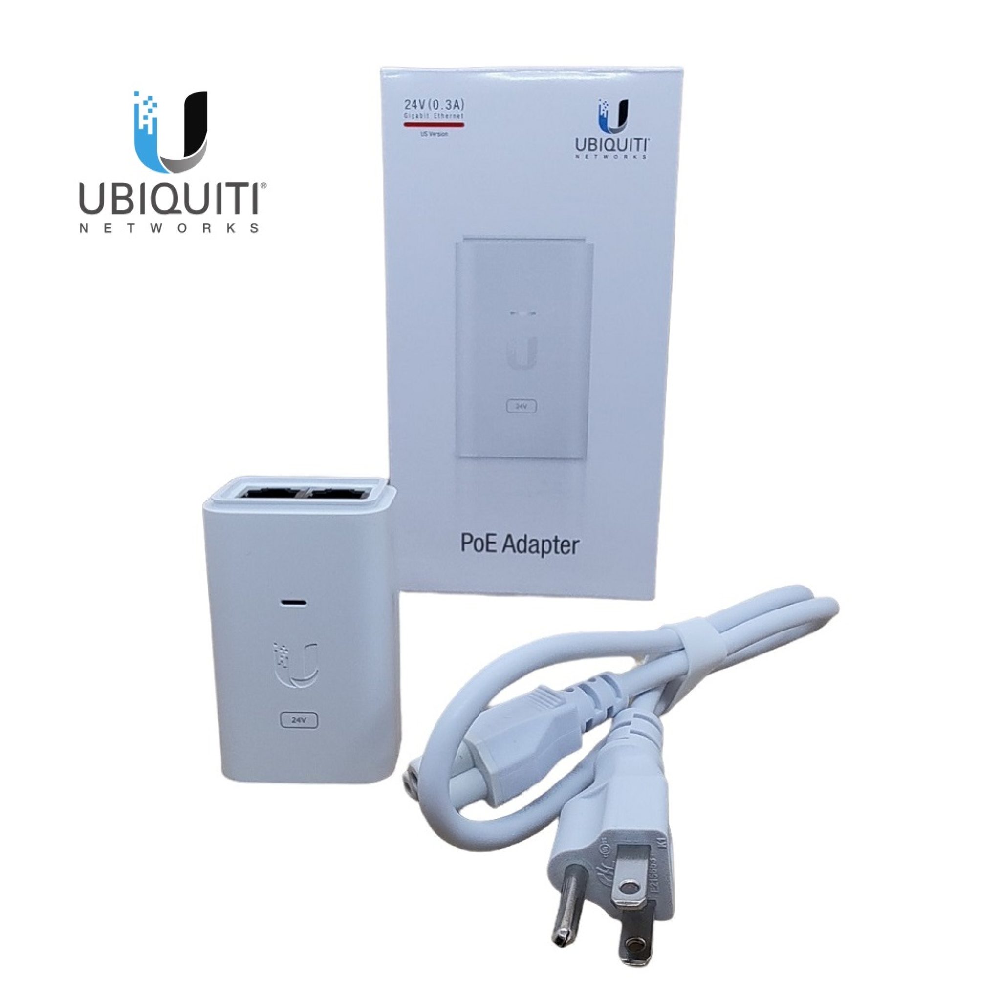 Ubiquiti 24V 0.3A Gigabit PoE Adapter POE-24-7W-G-WH - INFOTEC eStore