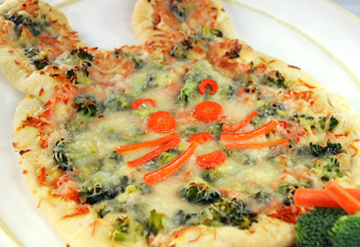 Easter Recipes Bunny Pizza