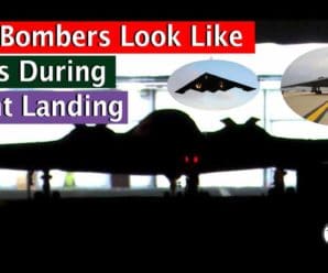 B-2 Bombers appear like UFOs in this video during the night