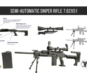 SEMI-AUTOMATIC SNIPER RIFLE 7.62X51