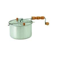 Wabash Valley Farms - Stovetop Popcorn Popper - Whirly Pop with Popping Kit - Silver - Perfect Popcorn in 3 Minutes