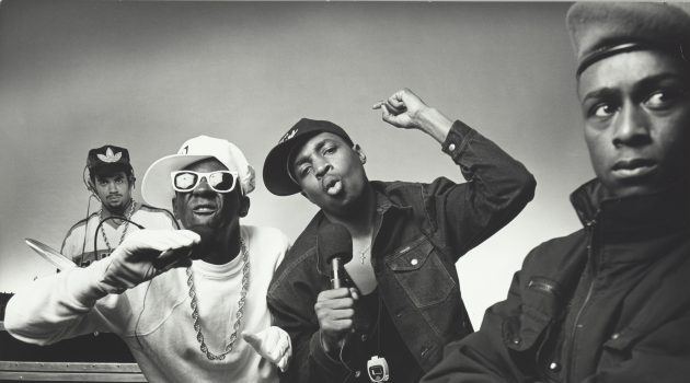 Public Enemy in 1987 by Jack Mitchell. (Image courtesy Smithsonian's National Museum of African American History and Culture)