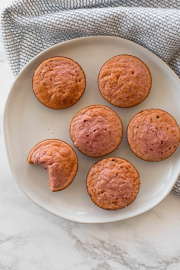 Beet and Oat Banana Muffins