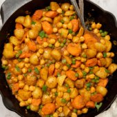 Carrot and Potato Chickpea Curry with Lentils