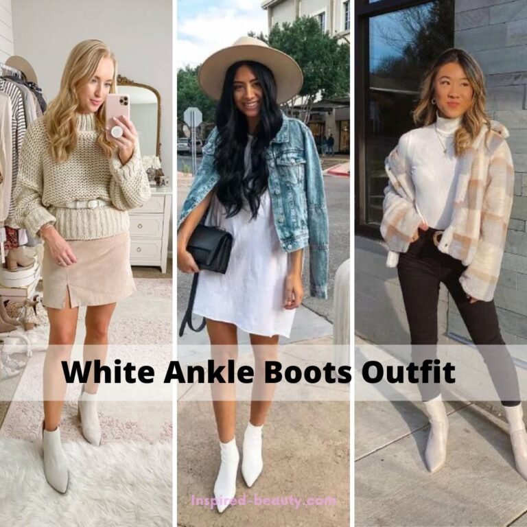 White Ankle Boots Outfit