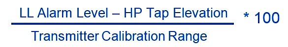 Level Transmitter Design Calculation Formula