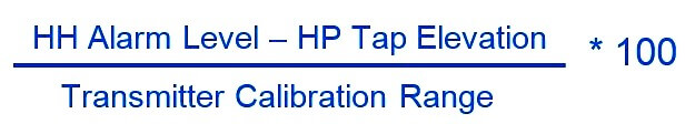 Level Transmitter Low Level Aalrm Design Calculation Formula