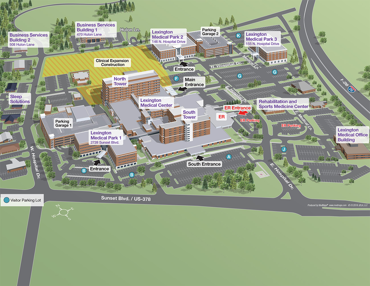 Lexington Medical Center Campus Map - Genshin Impact