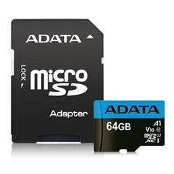 ADATA Premier microSDXC 64GB UHS-I Class10 A1 85/25MB/s + SD adaptér