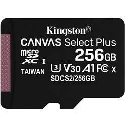 Kingston microSDXC 256GB Canvas Select Plus A1 C10 bez adaptéru