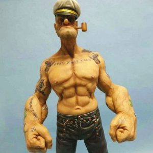 Realistic Popeye Figurine