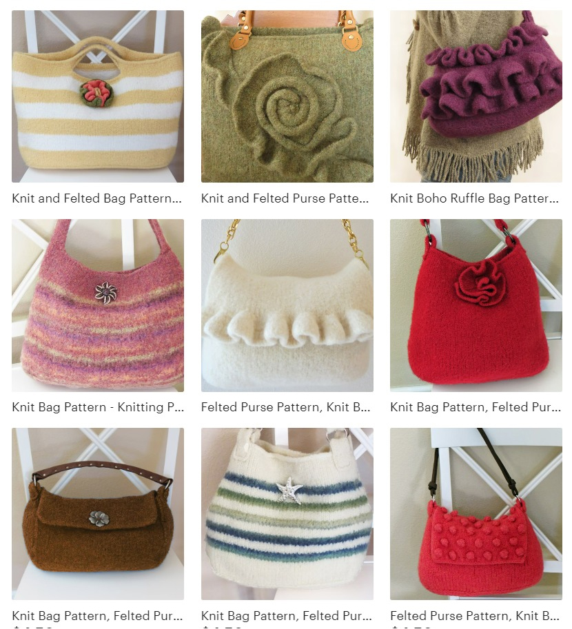 Bag Knitting Patterns by Deborah O'Leary