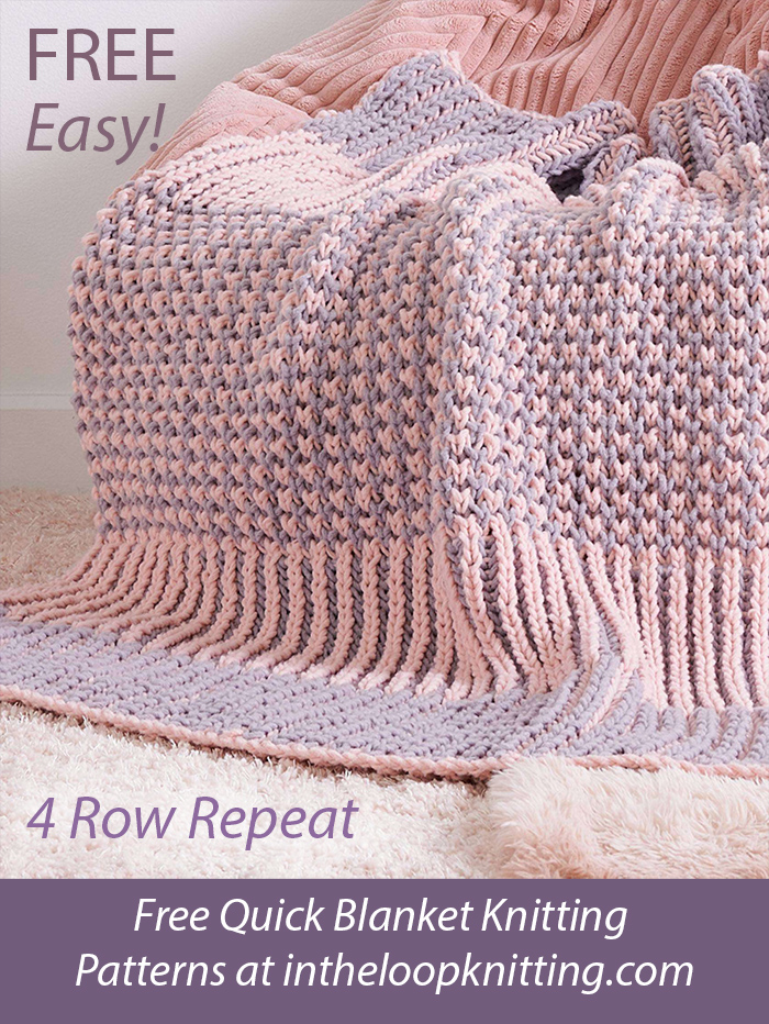 Free Brioche Lapghan Blanket Knitting Pattern