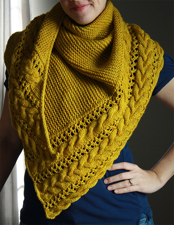 Knitting Pattern for Fallen Cloud Shawl