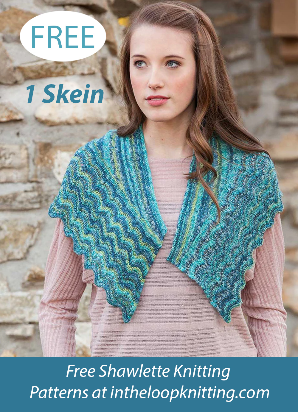 Free Gentle Waves Shawlette Knitting Pattern