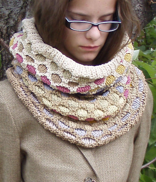 Free Knitting Pattern for Western Desert Cowl Hood